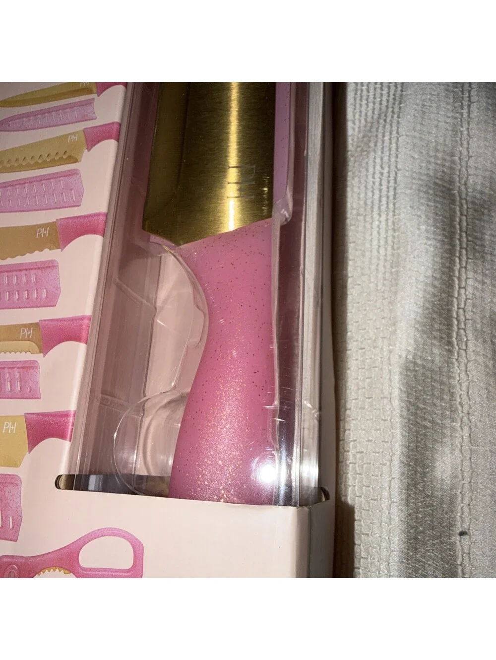 PARIS HILTON 13 PIECE CUTLERY SET PARIS HILTON KITCHEN KNIFE SET PINK & GOLD